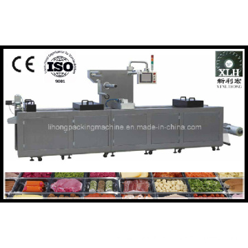 Dlz-460 Full Automatic Continuous Stretch Cooked Food Vacuum Packaging Machine